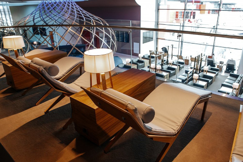 View of the runway from the VIP lounge